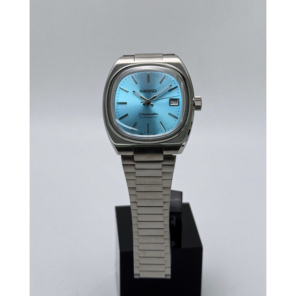 Custom Seiko Mod • Sunburst Baby Blue Seamaster TV• 38mm